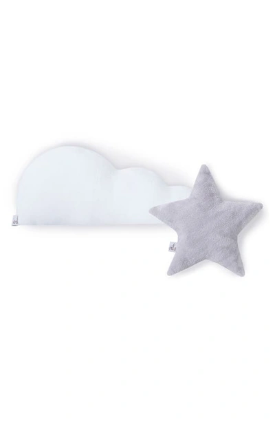 Oilo Silver Star & White Cloud Pillow Set In Fawn