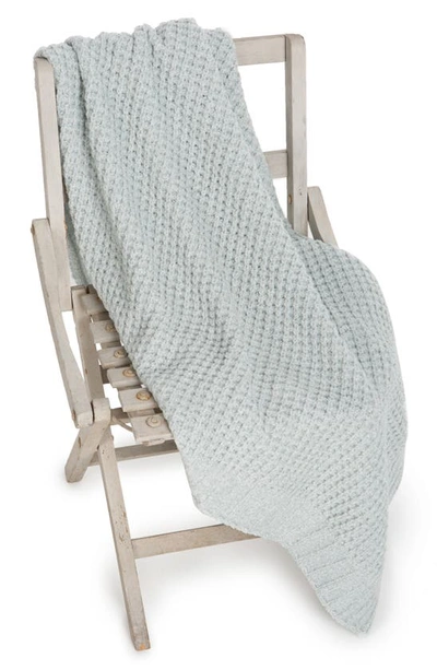 Barefoot Dreamsr Barefoot Dreams Waffle Knit Baby Blanket In Heathered Sea Glass