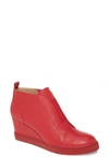 Linea Paolo Felicia Wedge Sneaker In Red Leather