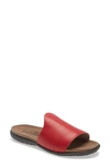 Naot Skylar Slide Sandal In Kiss Red Leather