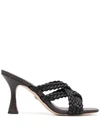 Sam Edelman Marjorie Braided Strappy Sandals In Black