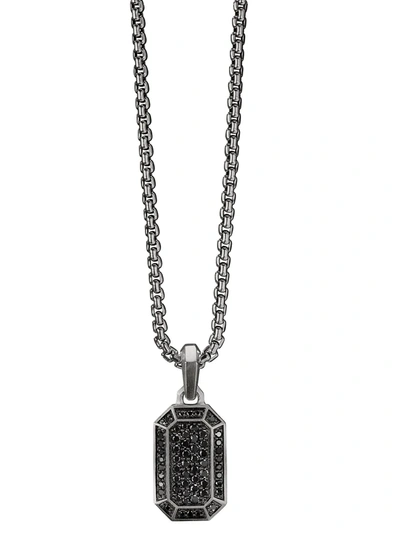 David Yurman 14mm Diamond Pavé Amulet In Silver