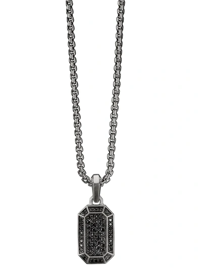 David Yurman Sterling Silver Streamline Diamond Amulet (22mm)