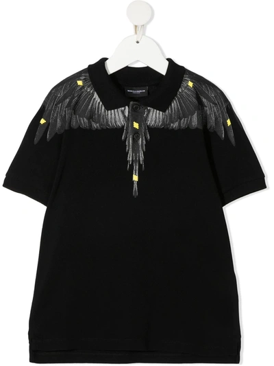 Marcelo Burlon County Of Milan Teen Graphic-print Cotton T-shirt In Black