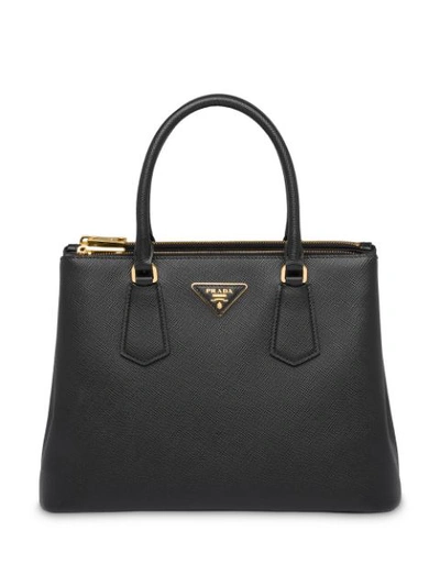 Prada Galleria Top Handle Bag In Black