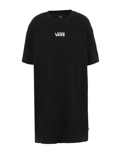 Vans Center Vee Cotton T-shirt Dress In Black