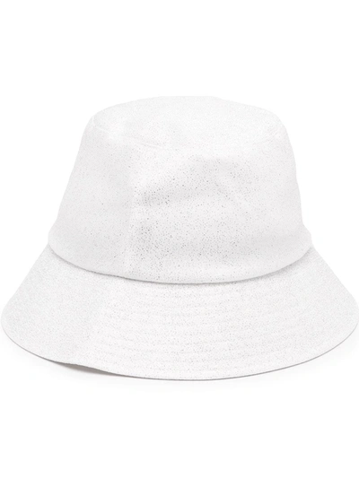 Eugenia Kim Toby Sparkle Bucket Hat In White