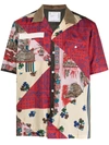Sacai Multicolor Hank Willis Thomas Edition Mix Print Archive Short Sleeve Shirt In Red