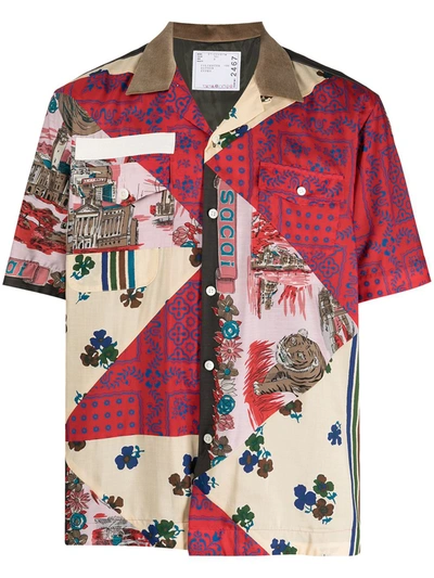 トップス Sacai Hank Willis Thomas/ Sacai Multicolor Hank Willis Thomas Edition Mix Print