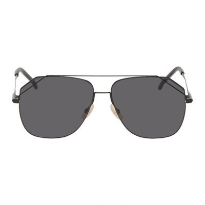 Fendi Black Metal 'forever ' Sunglasses In 0807 Black