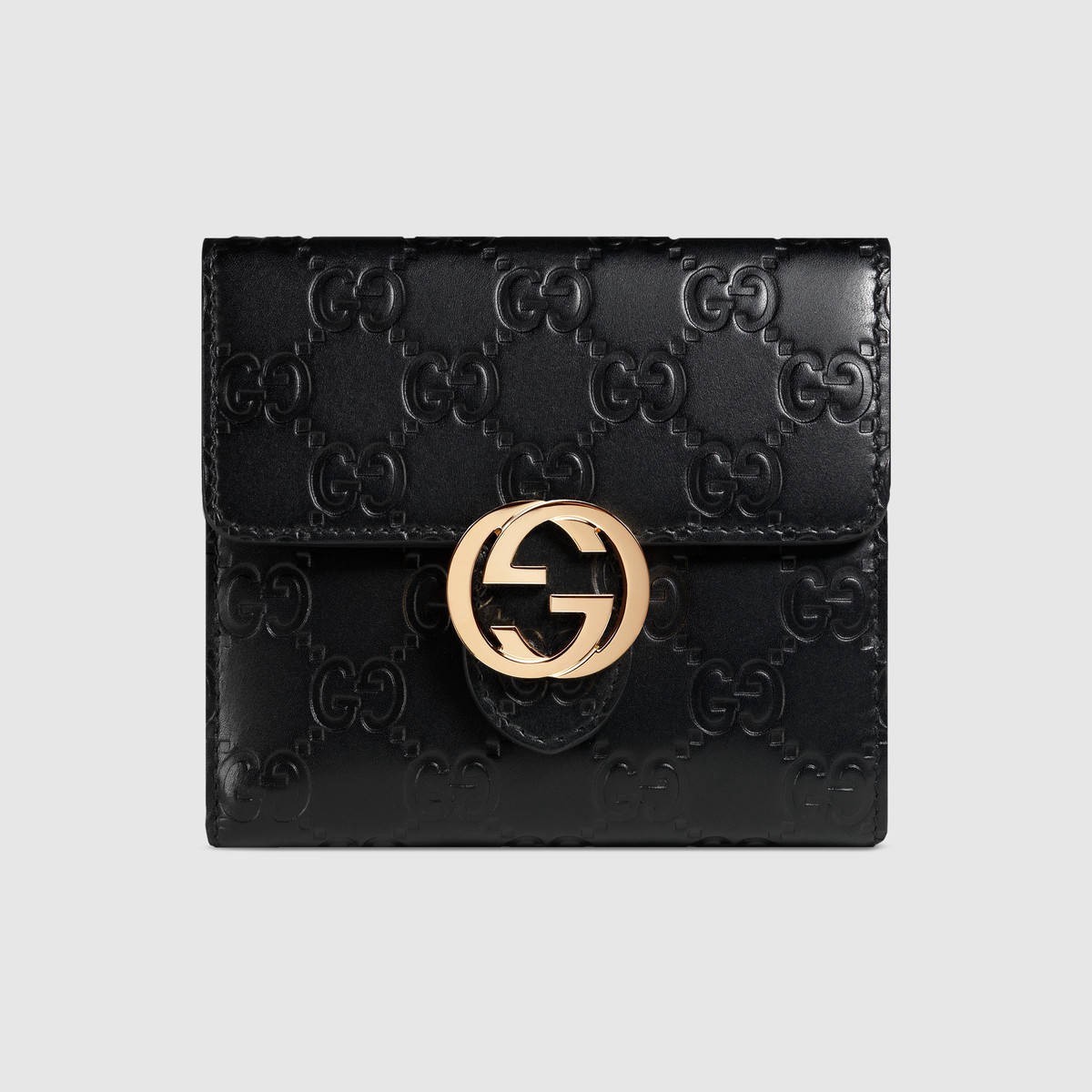 Gucci Icon Signature Wallet - Black 