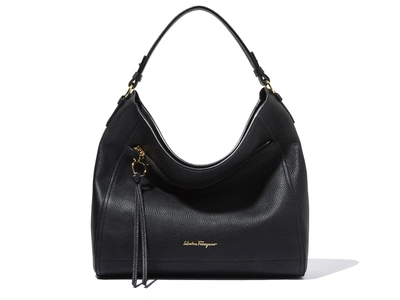 Ferragamo Large Leather Hobo Bag