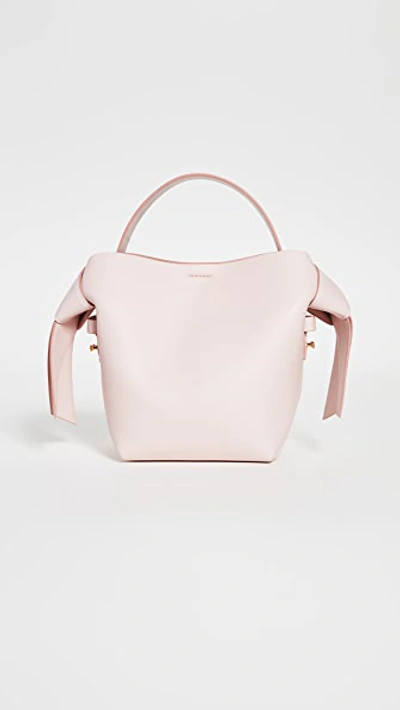 Acne Studios Musubi Shoulder Bag In Leather In Rose Pink