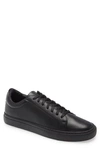 Supply Lab Damian Low Top Sneaker In Black Leather/ Black