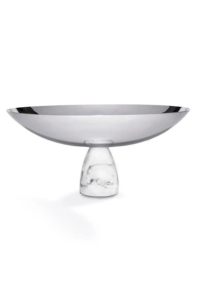 Anna New York Coluna Fruit And Chocolate Bowl In Carrara Silver