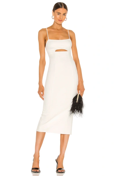 H:ours Enzo Midi Dress In White