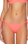 Becca Color Code Side Tie Bikini Bottoms In Coral