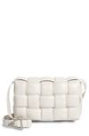 Bottega Veneta Padded Cassette Bag In White-silver