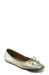 Aerosoles Catalina Flat In Silver Metallic