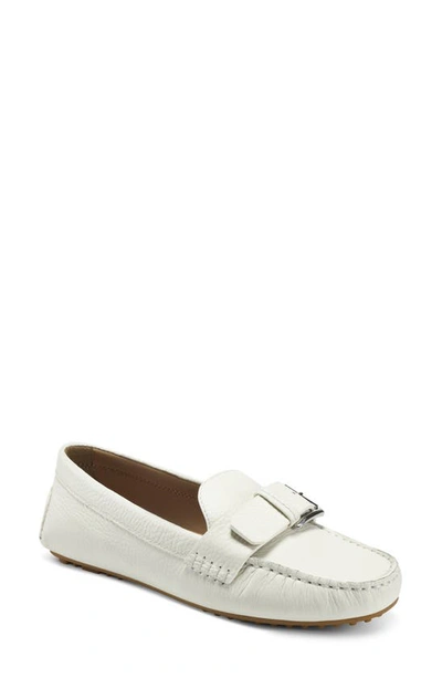 Aerosoles West Buckland Loafer In White Leather