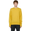 Loro Piana Men's Castlebay Crewneck Cashmere Sweater In Lemon