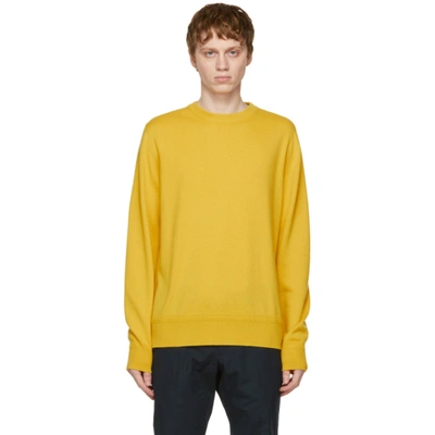 Loro Piana Men's Castlebay Crewneck Cashmere Sweater In 203e Lemon