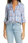 Rails Hunter Plaid Button-down Shirt In Harbor Pink