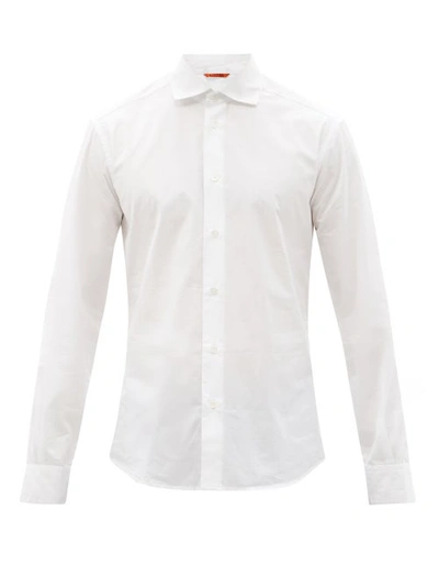 Barena Venezia Pavan S Telino' Half Button Placket Shirt In White