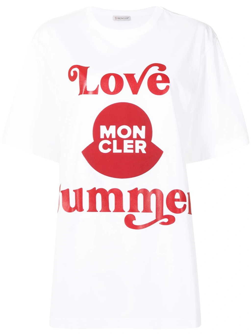 Moncler Love Summer Short-sleeve T-shirt In White | ModeSens Moncler Love Summer Short-sleeve T-shirt In White | ModeSens
