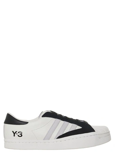 Adidas Y-3 Yohji Yamamoto Men's White Leather Sneakers