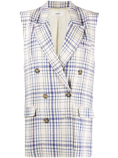 Isabel Marant Étoile Isabel Marant Toile Women's Ve156721p012e30bu Beige Linen Waistcoat In Multi