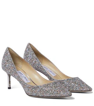 Jimmy Choo Womens Champagne Romy 60 Glittered Courts 5