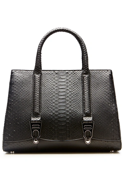 La Perla Bags Rubberised Python 1954 Bag Small - Black | ModeSens