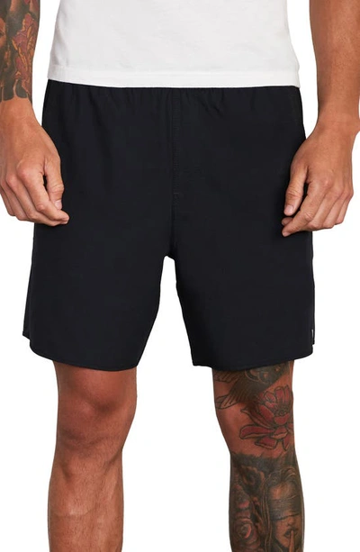 Rvca Yogger Iv Athletic Shorts In Black