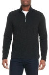 Robert Graham Men's Allman Quarter-zip Sweater In Black