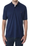 Robert Graham Men's Archie Polo Shirt Contrast Detail In Navy