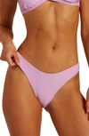 Billabong Tanlines Hike High Leg Bikini Bottoms In Lit Up Lilac