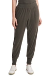 1.state Smocked Joggers In Rich Olive Heather