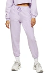 Topshop Acid Wash Joggers In Lilac