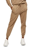 Topshop Acid Wash Sweatpants In Camel-neutral