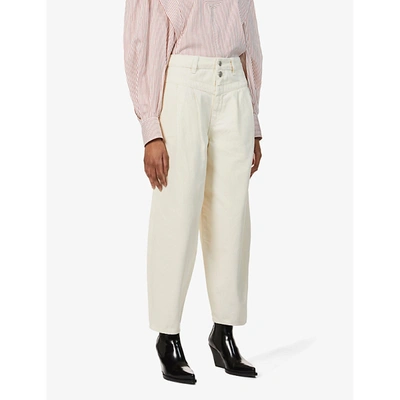Whistles India High-rise Relaxed-fit Denim Jeans In White