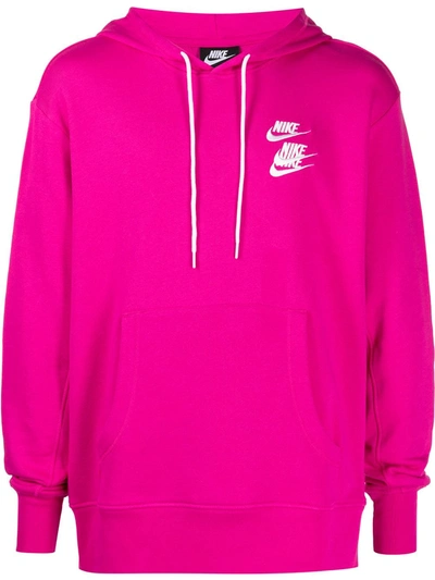 Nike Sportswear Pullover French Terry Men's Hoodie In Pink