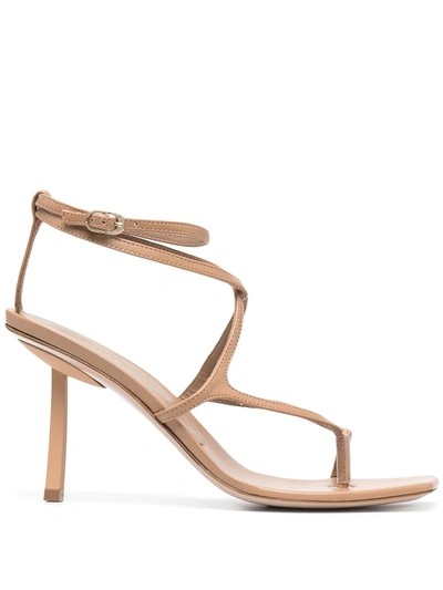 Le Silla Jodie Sandals In Leather Color Leather In Brown