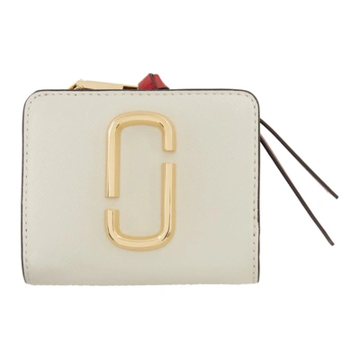 Marc Jacobs Snapshot Mini Compact Wallet In White