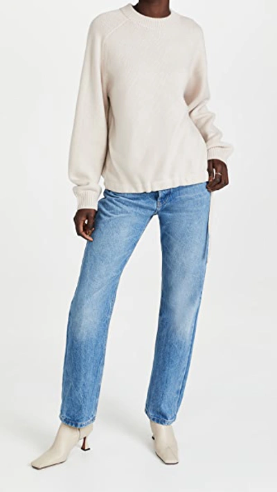 Tibi Cashmere Sweater Oversized Pullover In Ivory