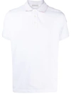 Moncler Logo-print Polo Shirt In White