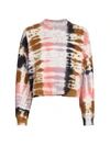 Electric & Rose Ronan Tie-dye Pullover Sweatshirt In Camille Aster Honey
