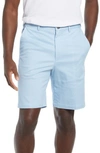 Vintage Classic Flat Front Chino Shorts In Sky