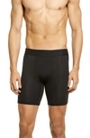 Tommy John Second Skin 6-inch Boxer Briefs In Black