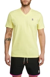 Psycho Bunny Classic V-neck Shirt In Lemon Toni